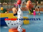 Hải cẩu phun nước trang trí hồ bơi